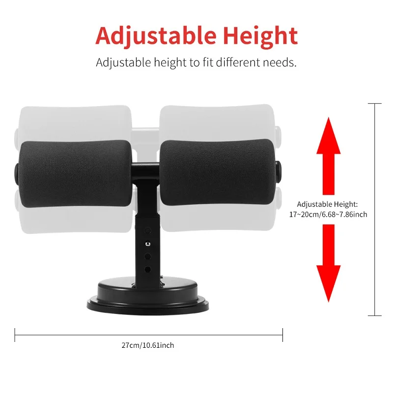 Fitness Sit Up Bar Floor Assistant Gym Exercise Device Resistance Tube Workout Equipment for Home Abdominal Machine Lose Weight abdominal fitness equipment