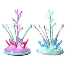 Бутылки младенца дренажная Стойка Многофункциональный антибактериальные Портативный Бутылочки для хранения сушильные стеллажи для выставки товаров