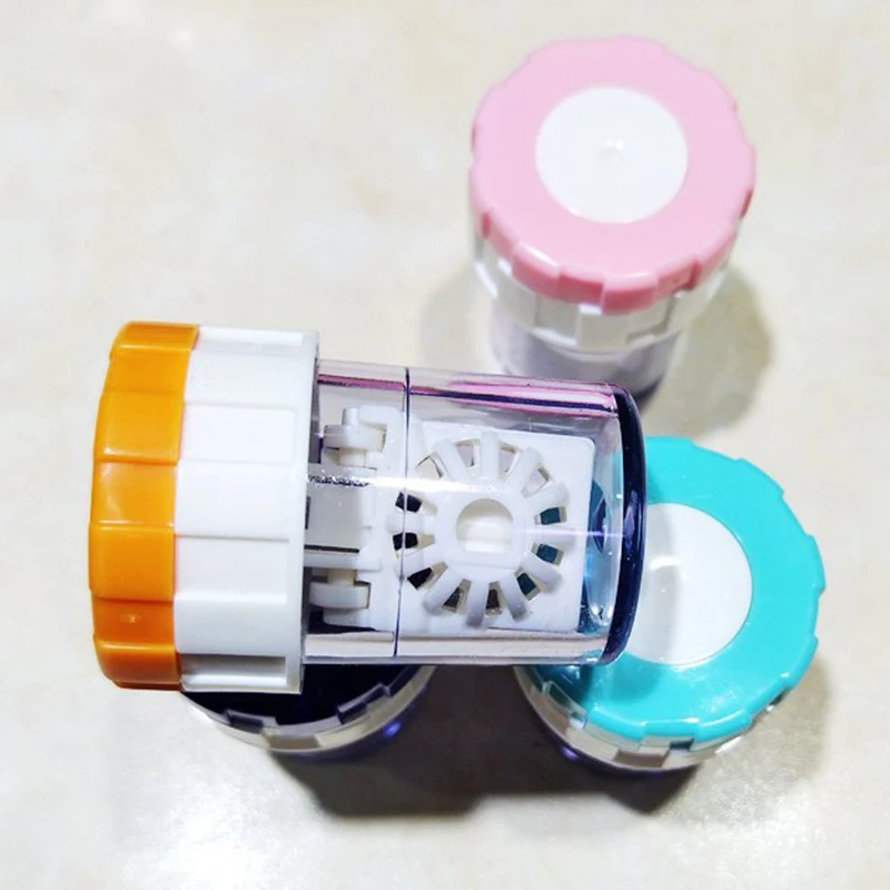 4 PCS Annual Contact Lens Cleaner Washer Cleaning Lenses Case