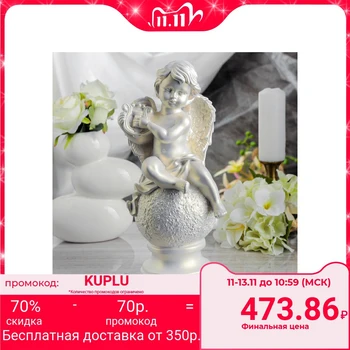 

Figurine "Angel with a harp" mother-of-pearl, 32 cm