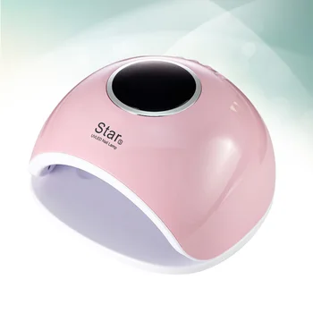 

72W UV LED Nail Lamp Gel Polish Curing Manicure Nail Dryer Nail Art Manicure Tools with US Plug (Pink)