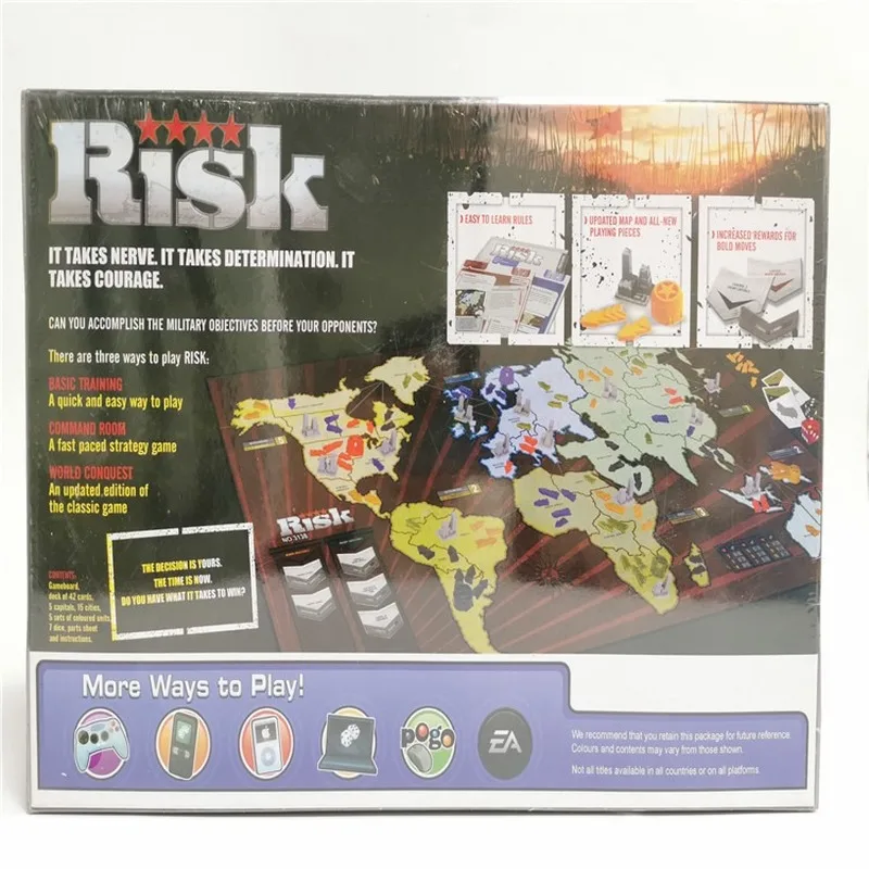  Hasbro Gaming Risk Board Stragety Table Card Game English Star Wars Transformers Adult Family Party