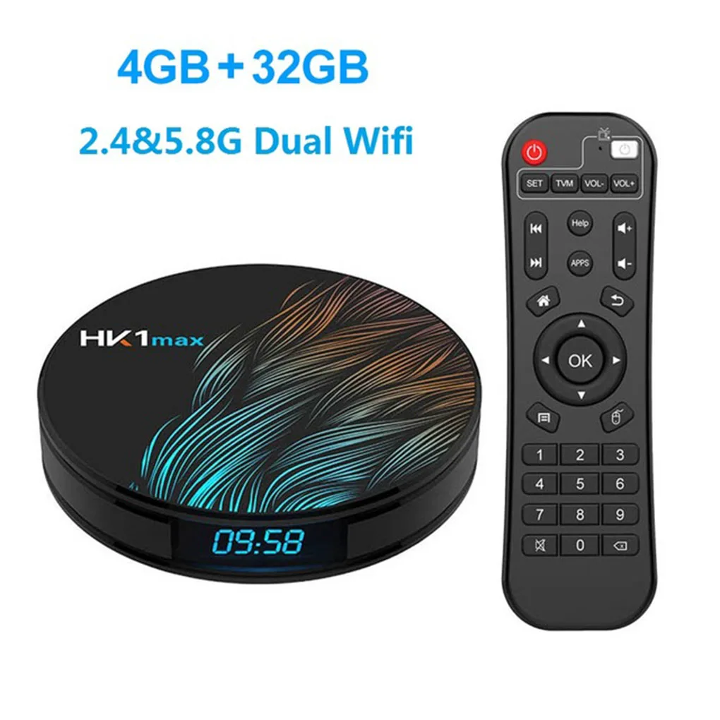 4G-32G Smart tv Box 4K разрешение HD выход RK3328 чип телевизионный медиаплеер с выходом в Интернет Topbox пульт дистанционного управления USB 3,0 Поддержка - Цвет: 4G-32G
