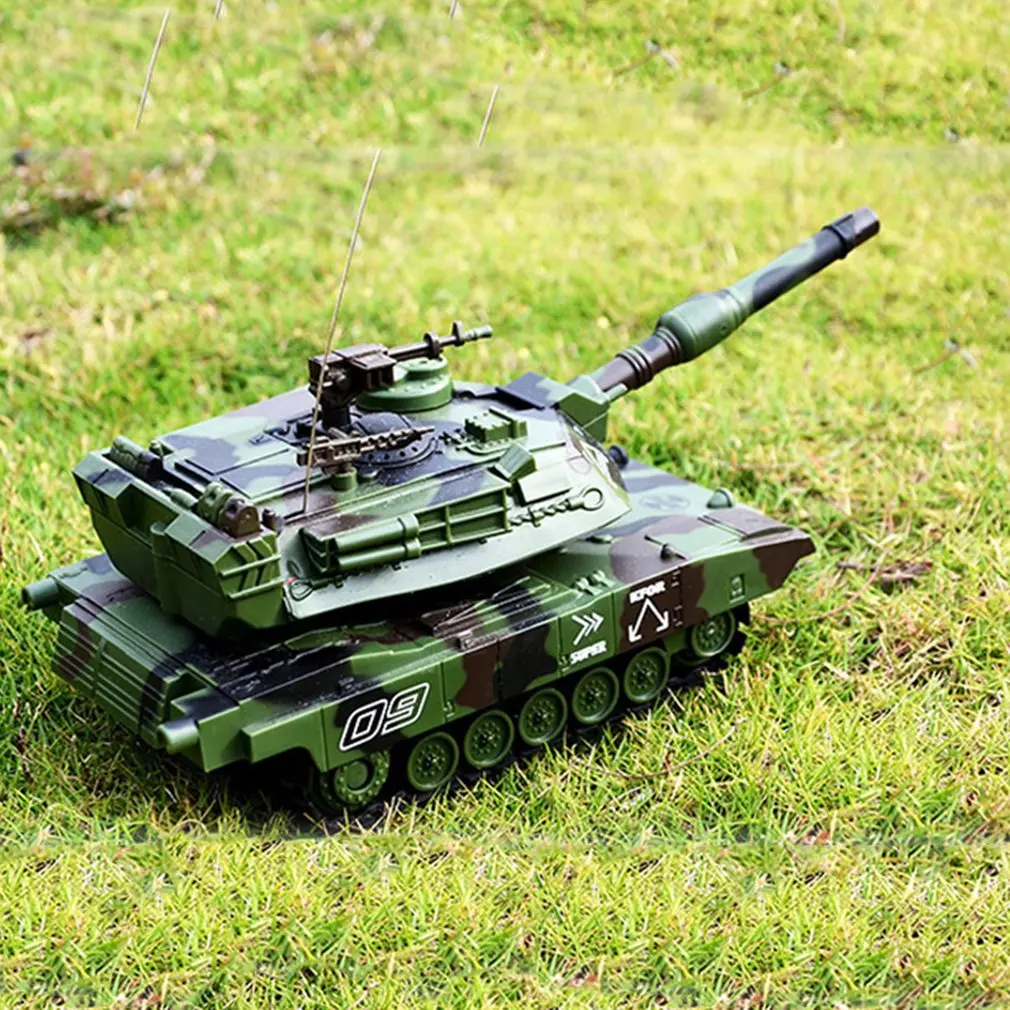 Моделирование 1:32 RC боевой гусеничный Танк радиоуправляемые игрушки автомобиль может запускать мягкие пули детский подарок