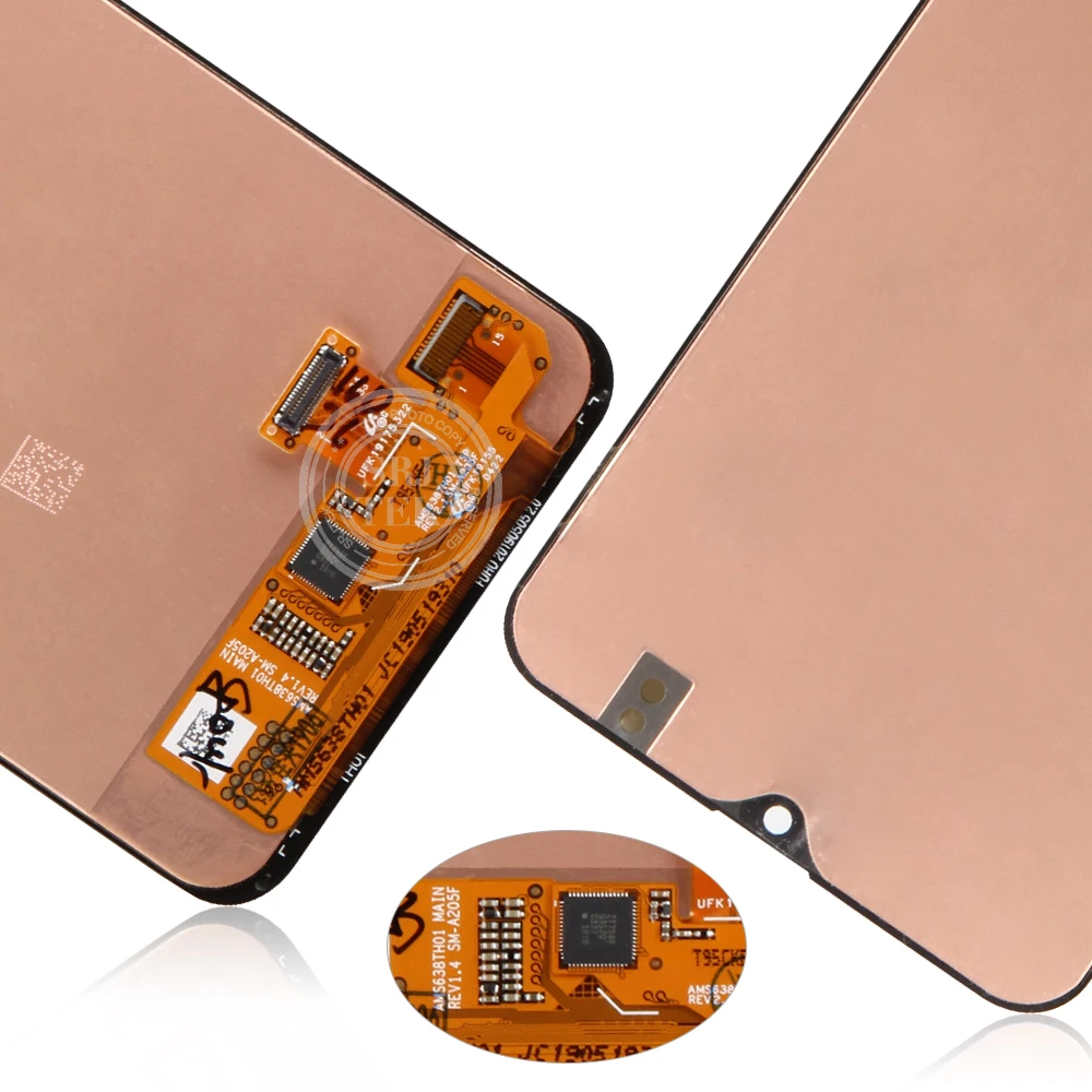 Сенсорный экран AMOLED/TFT для Samsung Galaxy A20 A205F ЖК дисплей с дигитайзером и сенсорным