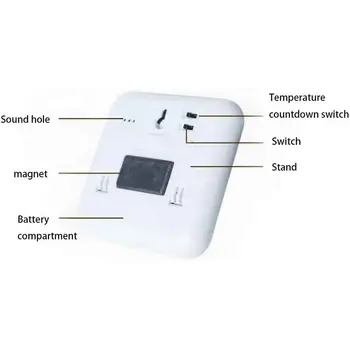 

BBQ Thermometer Kitchen Foods Thermometer Timer Food with Gauge Meter Tools Temperature Cooking Temperature Meat Kitchen Pr T7A9