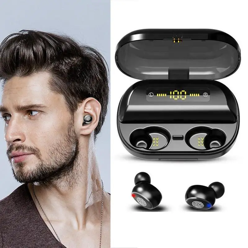 V11 беспроводные Bluetooth наушники с микрофоном сенсорное управление гарнитура 4000