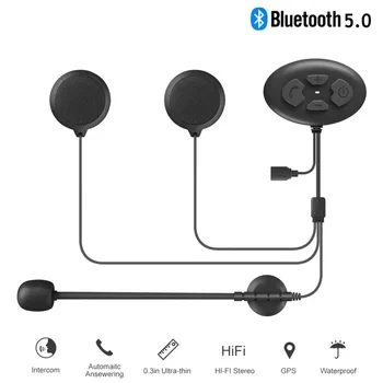 

DK12 Motorcycle Bluetooth 5.0 Intercom Motorcycle Helmet Headset Communication Noise Cancellation Headphones Waterproof