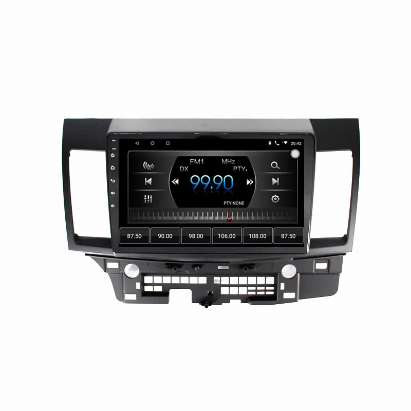 Top IPS Car GPS radio 8Core 4G+32G Android8.1 Multimedia Player for Mitsubishi Lancer 2007-2018 with radio BT stereo FM WIFI 1