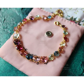 

2020 Rushed Promotion Bileklik Bracelets & Bangles Designer Manual Color Qiu Dong Peach Multicolor Crystal Bracelets