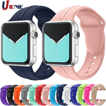 

Sport Watchband Strap for Apple Watch Band Series 5 4 3 2 1 Smart Bracelet Wristband for iwatch 44mm 40mm 42mm 38mm Correa