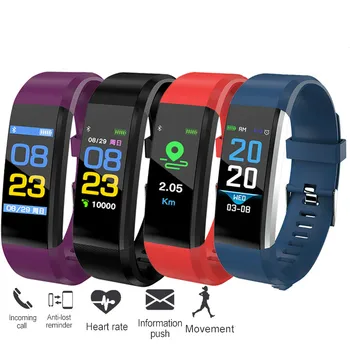 

Bluetooth Smart Bracelet Heart Rate Blood Pressure Monitor Smart Band Fitness Tracker Smartband Health Wristband Smart Whatch