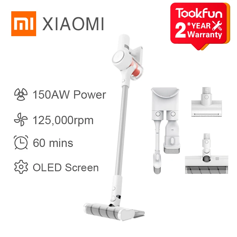 US $283.18 Xiaomi Mijia Handheld Vacuum Cleaner K10 Home Car Household Car Wireless Sweeping 20000pa Cyclone Suction Multifunctional Brush