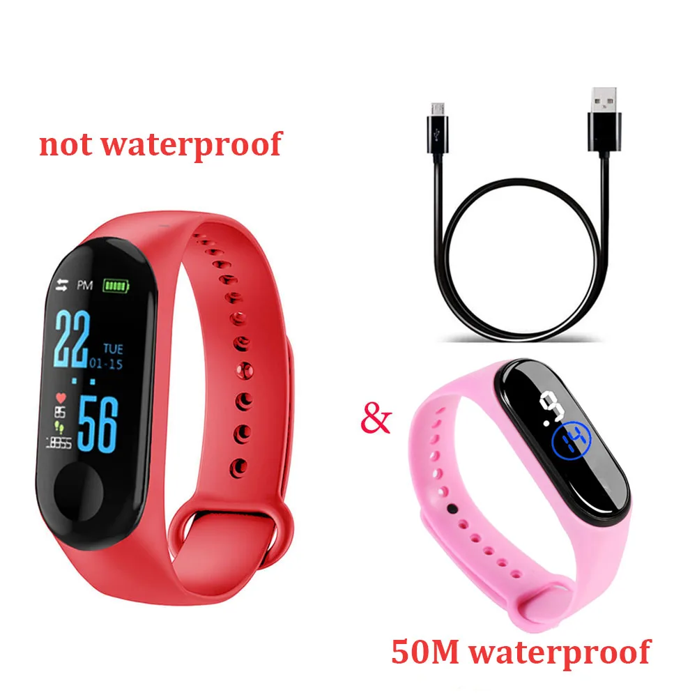 as the show M3 Pro смарт-Браслет спортивный Smartband Монитор артериального давления умный Браслет M3Plus умные часы с 50 м водонепроницаемый браслет - Цвет: as the show