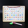 Russian/Arabic Magnetic Drawing Board Game Double Sided Blackboard Wooden Jigsaw Puzzles Alphabet Letter Toy Educational for Kid 5