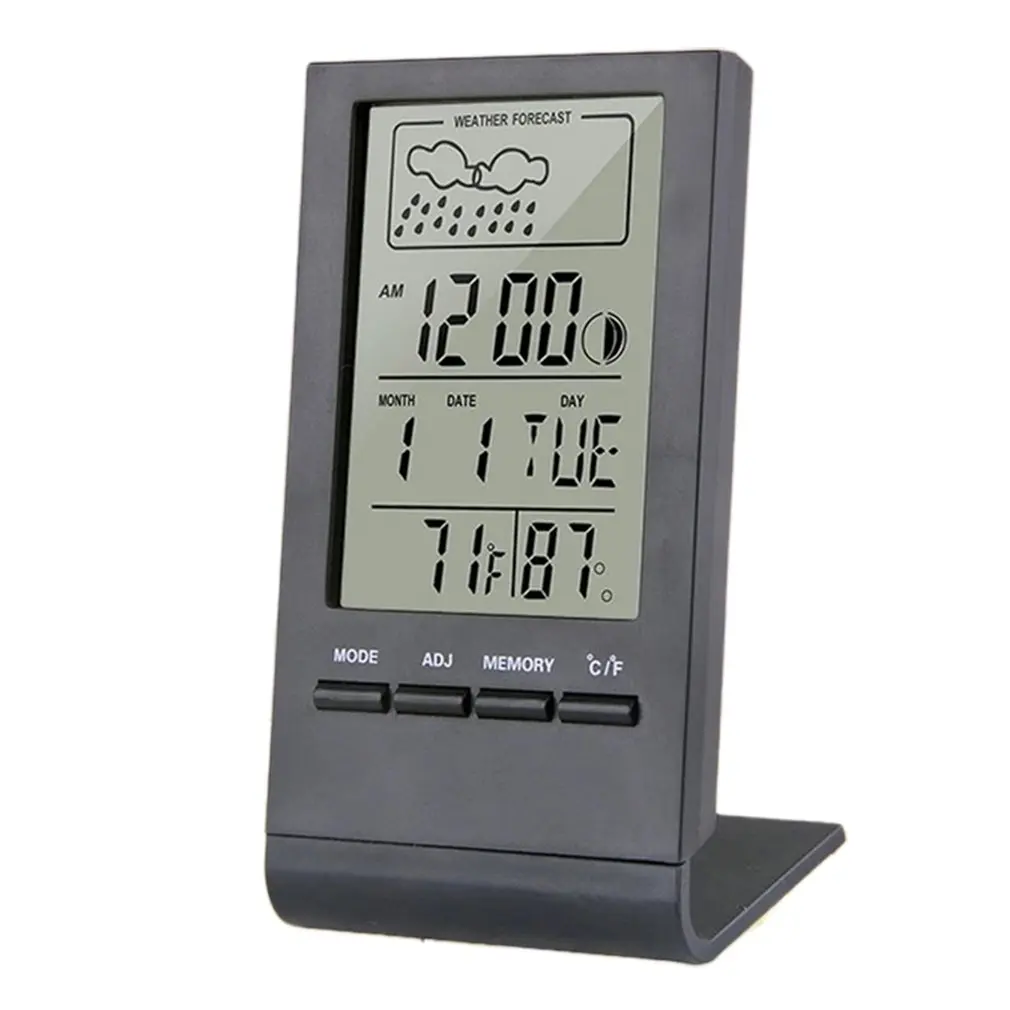

Thermometer Hygrometer Indicator Meter Indoor Outdoor Automatic Weather Station Electronic Humidity Monitor Temperature Watch
