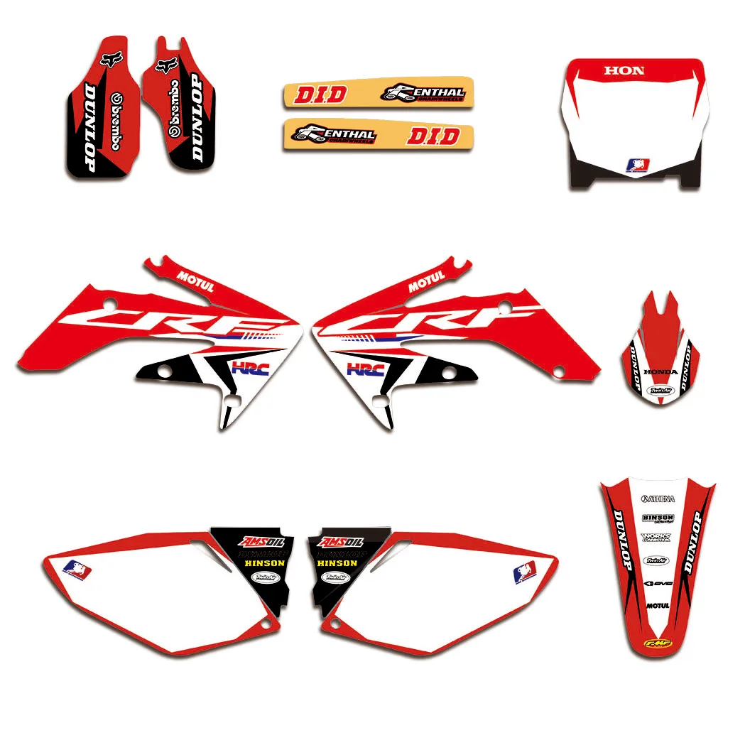 Motorcycle  Decal Sticker Graphic Kit DECO Dekor For Honda CRF250R CRF 250 R 2006 2007