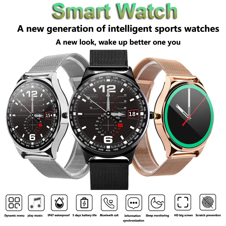 

W18 Smart Watch Call And Play Music 3 IN 1 Sports Activity Fitness Calorie Watch