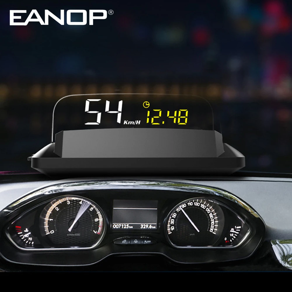 Eanop Hud My Hud ヘッドアップディスプレイ Obd2 Headsup 速度プロジェクターミラーフロントガラスユニバーサル車用 ヘッドアップディスプレイ Aliexpress