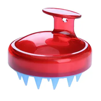

Comb Handheld 2 Colors Silicone Scalp Shampoo Massage Brush Washing Comb Shower Head Hair Mini Head Meridian Massage Wide Tooth