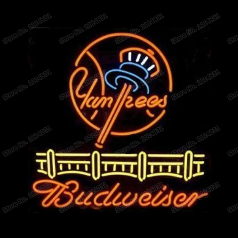 Budweiser Yankees Bridge Neon Sign 