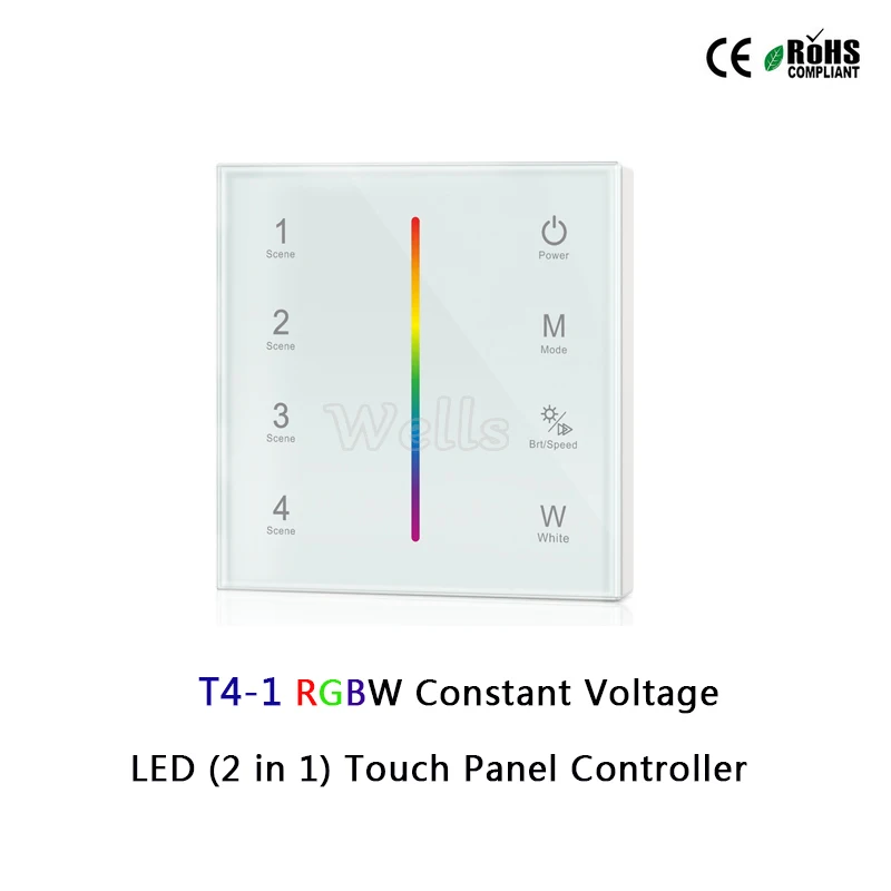T1 1/T2 1/T3 1/T4 1 Touch Panel LED Постоянное напряжение (2 в 1) контроллер для