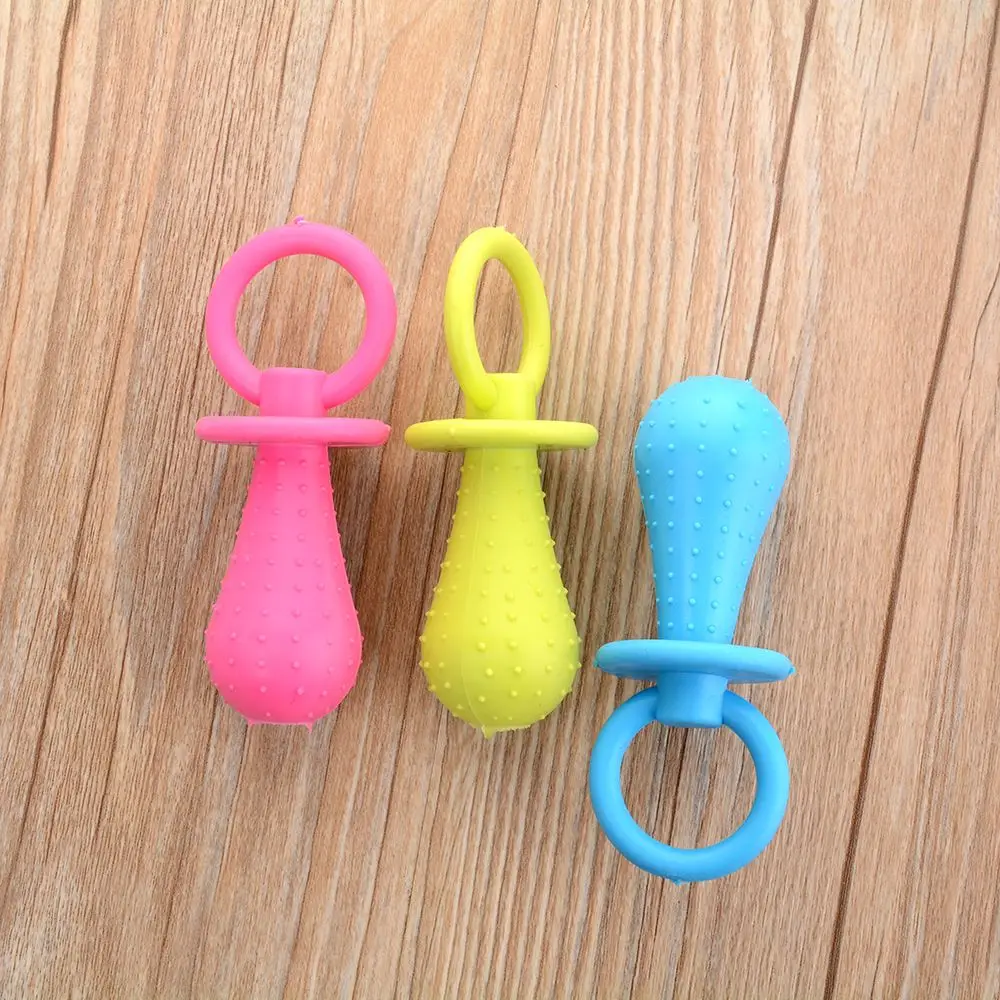 

Pet Dog Toy Chew Rubber Toys Non-toxic Rubber Toy for Small Dog Resistant To Bite Teeth Training Pet Supplies Toys(Random Color)