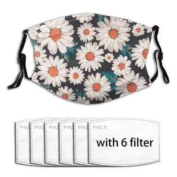

Daisy Flower Adults Mask With Replaceable Filter Dust Mask Face Mask