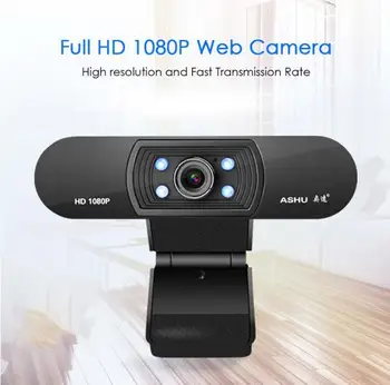 

Webcam 1080P HDWeb Camera with Built-in HD Microphone 1920 x 1080p USB Plug Play Web Cam Widescreen Video