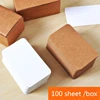 100 sheets/box blank card DIY greeting card graffiti word card wedding party gift card thick kraft paper postcard word card ► Photo 2/6