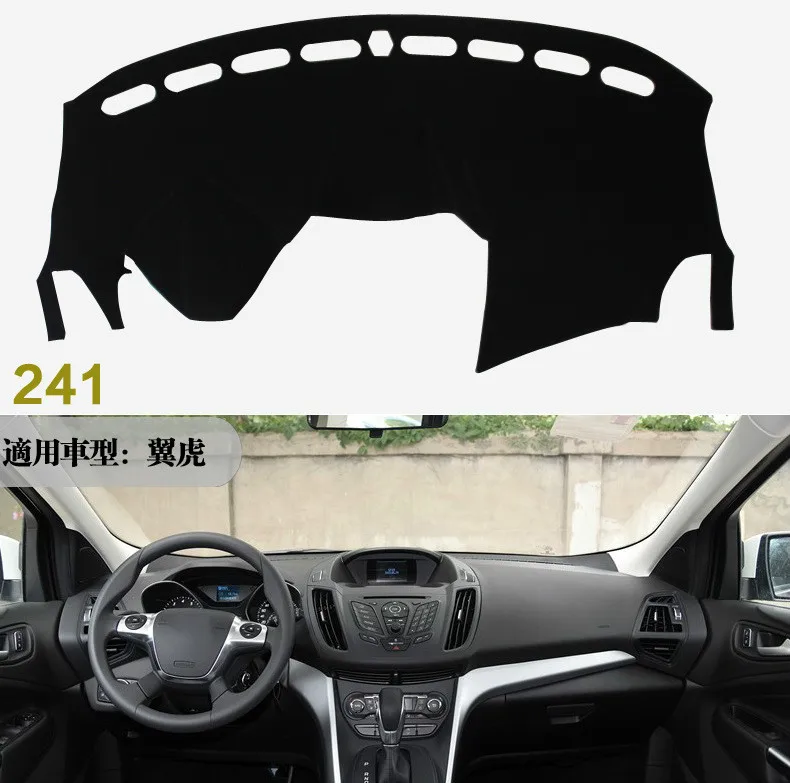 Car dashboard Avoid light pad Instrument platform desk cover Mats Carpets Auto accessories for Ford kuga 2013 - 2016