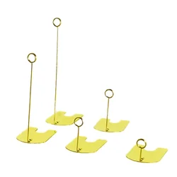 Lot de 50 clips pour carte de nom en papier, 5/10/15/20cm, or, argent, noir 