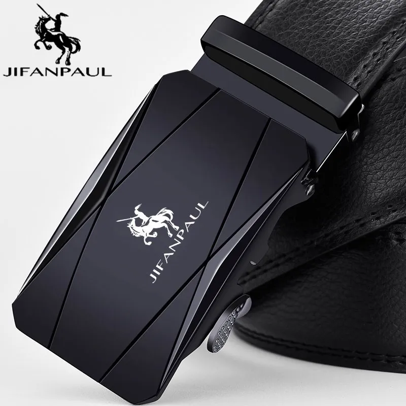 JIFANPAUL brand men high quality genuine leather belt luxury belts cowskin  fashion Strap male Jeans for man Without gift box - AliExpress