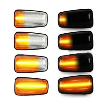 

2Pcs/Pair Dynamic Flowing LED Side Marker Light Front Rear Turn Signal Blinker Repeater Lamp for Peugeot 306/106II/Partner