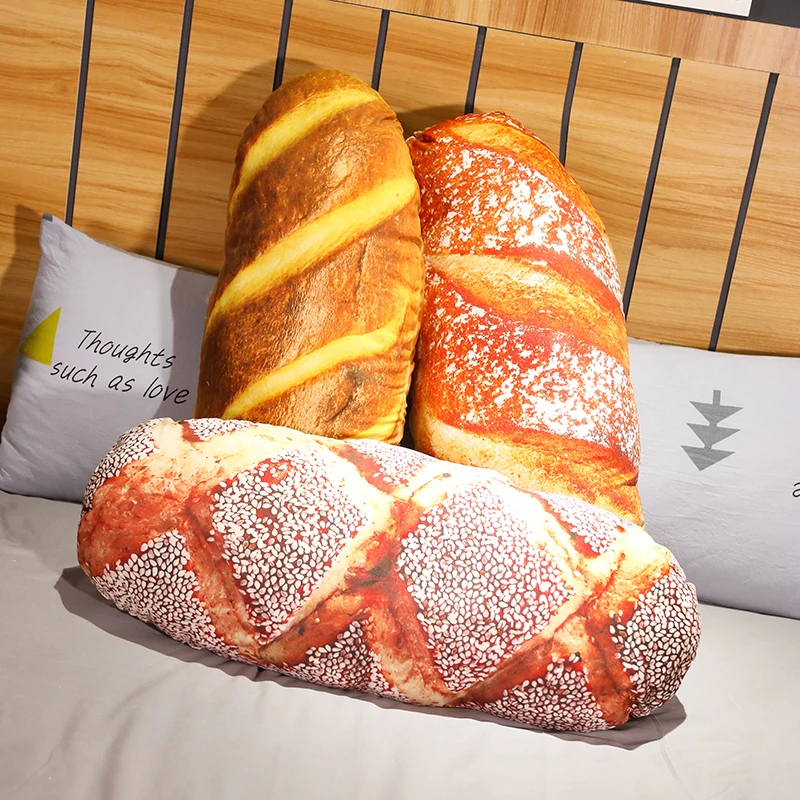 Pillows Backrest-Cushion Snack-Decoration Bread-Meat Food-Plush Simulated Long-Butter