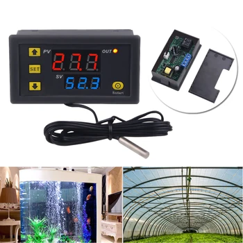 

10V-220V AC Digital Temperature Controller LED Thermostat Control Switch Probe
