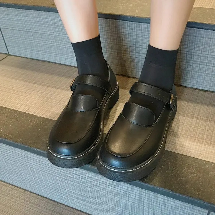 

Mori Retro Small Leather Shoes Japanese Harajuku Wild Flat Single Shoes 2019 Autumn New British College Wind Student Casual Shoe