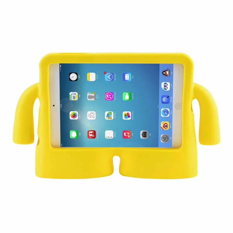 Модный стиль 3D милый мультфильм ребенок удароустойчивый эва пены Ручка Стенд защитный чехол для Apple Ipad Mini 1 2 3 4 123