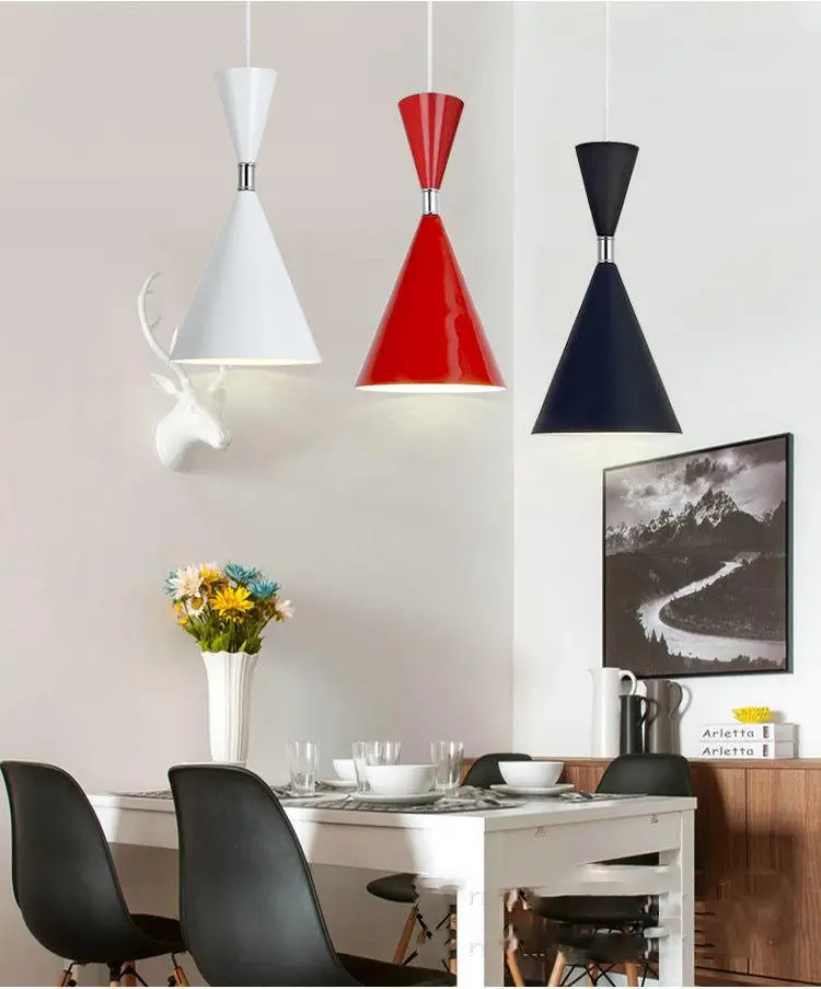 Современный алюминиевый подвесной светильник, Скандинавская кухня, кафе, подвесной светильник, Lamparas De Techo Colgante, современный светодиодный подвесной светильник для спальни