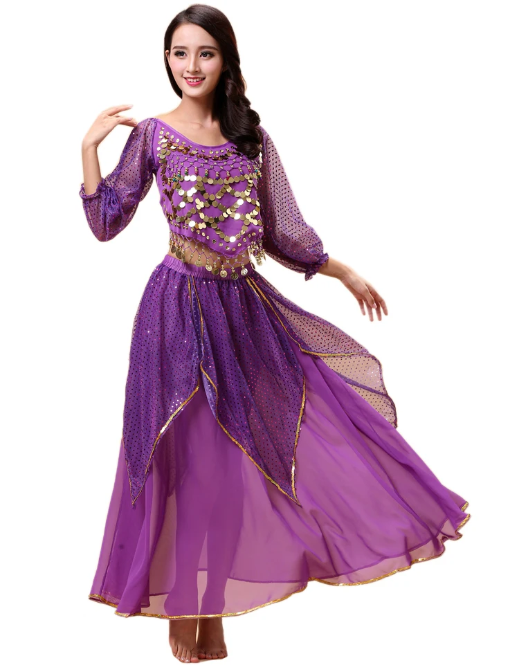 Plus Size Belly Dance Costume Set Indian Egypt Bollywood Dancing Dress Bellydance Stage Performance Clothing Practice Dancewear