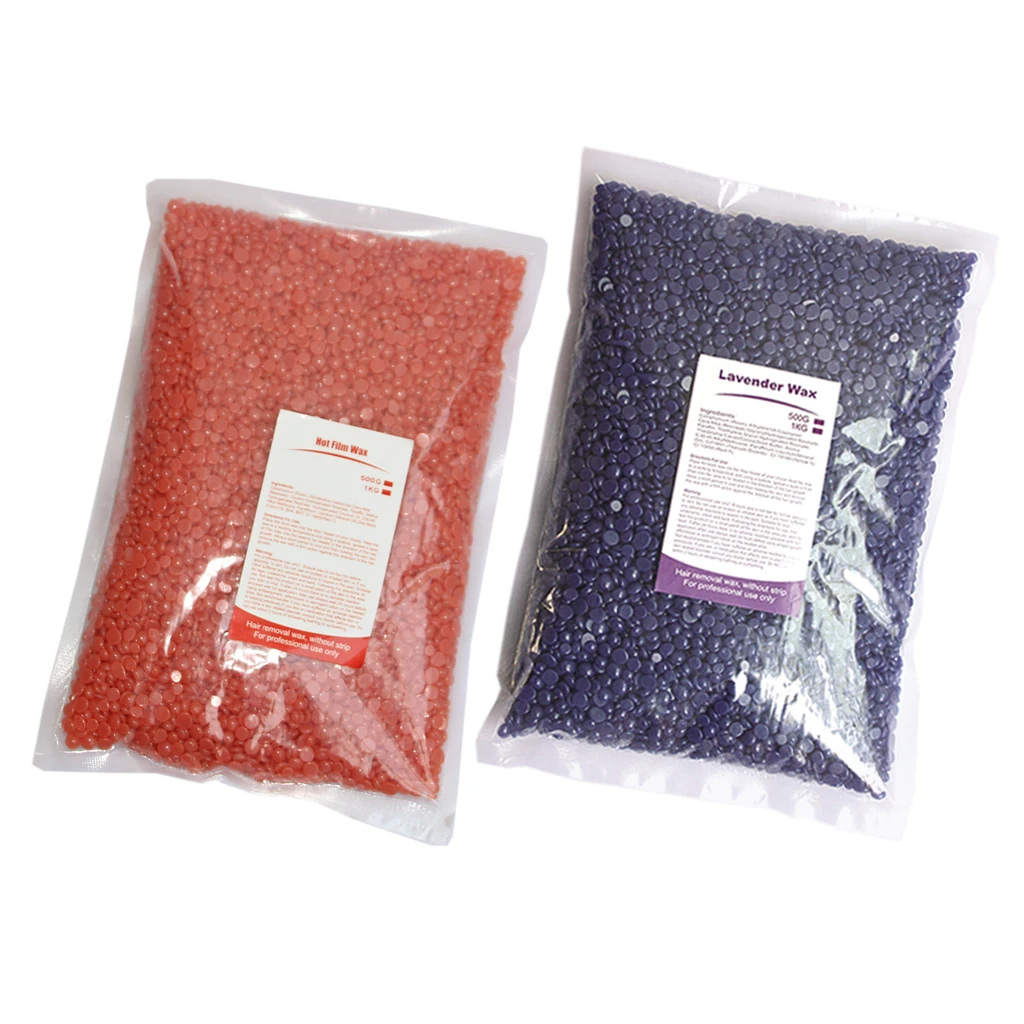 1000g Pearl Hard Wax Bean Hot Film Soild Beads Body Hair Removal Depilatory
