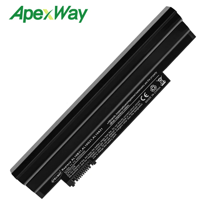 ApexWay Аккумулятор для ноутбука Acer Aspire One 522 D255 722 AOD255 AOD260 D255E D257 D257E D260 D270 E100 AL10A31 AL10B31