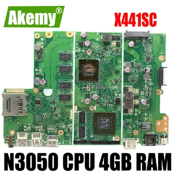 

X441SC motherboard N15V-GL1-KA-A2 N3050 CPU 4GB RAM Mainboard REV2.0 For Asus X441S X441SC Laptop motherboard 100% Tested
