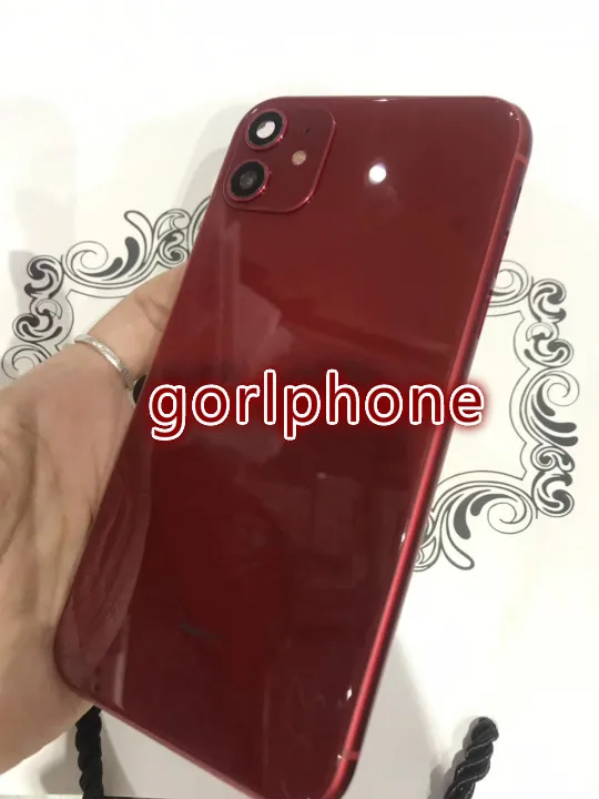 Отличное качество Золотое шасси задняя дверь для iphone xr цветной стиль батарейный корпус с для iphone 11 стиль