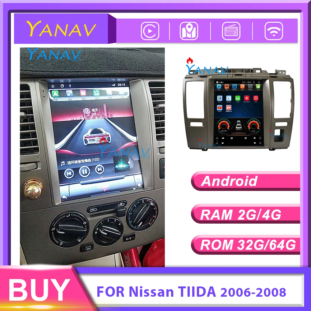 Автомобильный стерео Мультимедийный Плеер android система для Nissan TIIDA 2006 2008 GPS