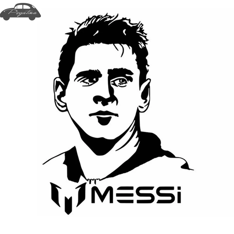 Messi Football Player Sticker Sports Soccer Car Decal Helmets Kids Room Posters Vinyl Wall Decals Football Sticker