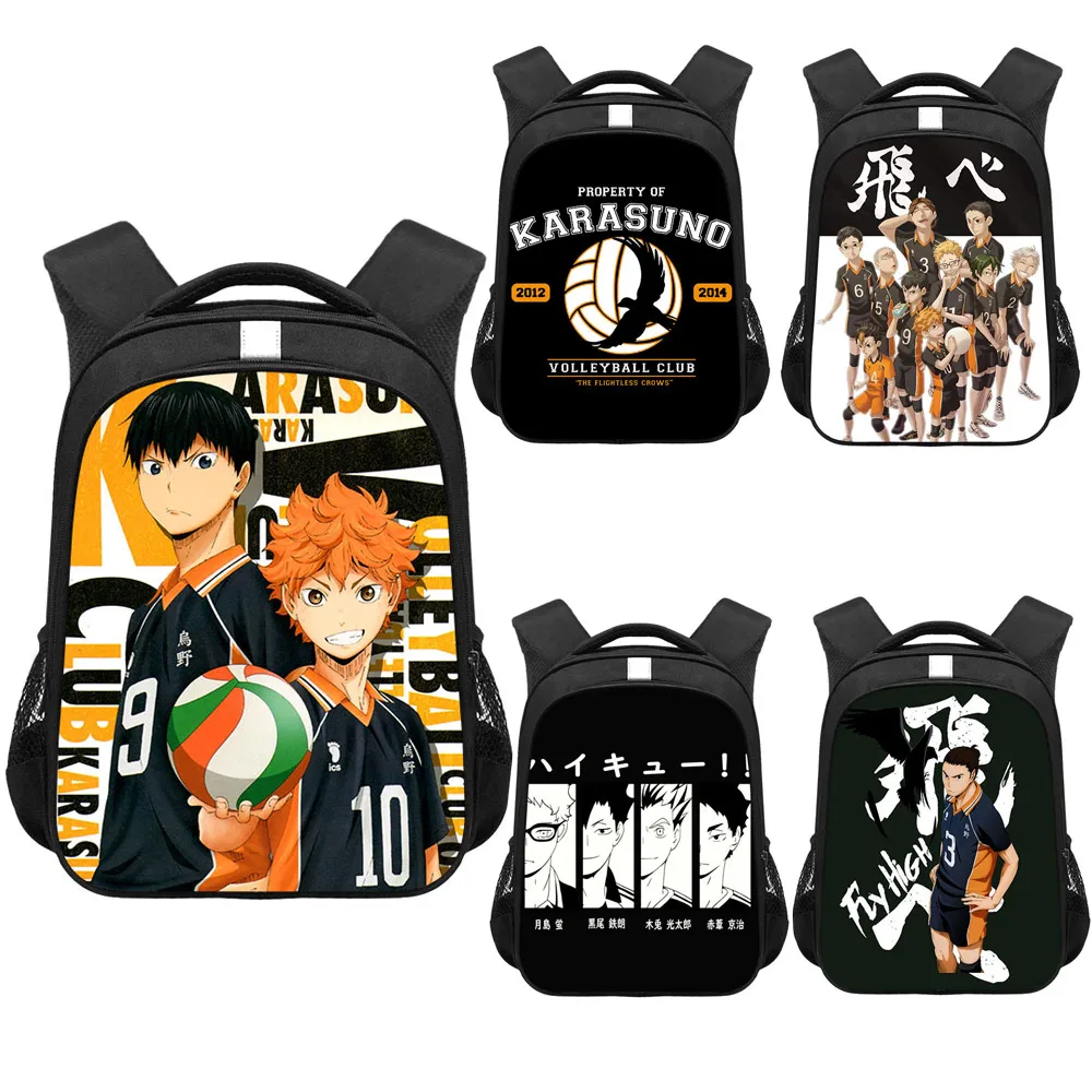 Volleyball Anime Haikyuu!! Backpack for Teenagers Boys Girls Rucksack