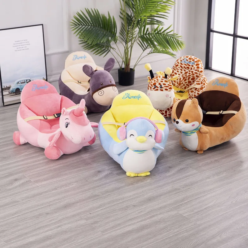

New Style Kids' Sofa Plush Toys Creative Cartoon Infant Stool Baby Shatter-resistant Small Seat Hot Selling