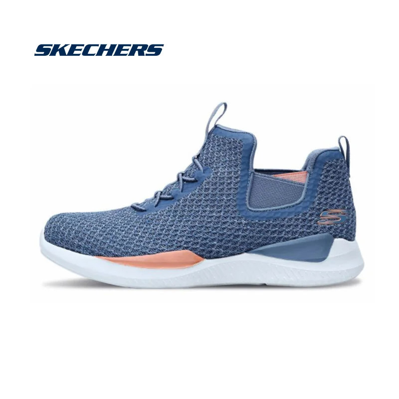 Skechers Shoes Woman Light Breathable Mesh Shoes Woman Chunky Sneakers Vintage Dad Shoes Women Tenis Feminino Shoes 12466-GRY