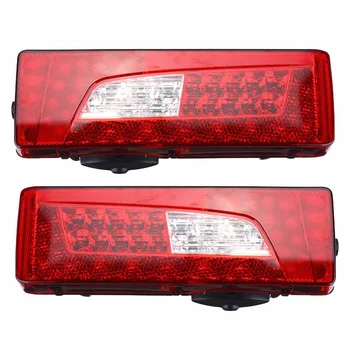 

2x 24V LED Tail Lights Combination Car Brake Stop light Rear Lamp Heavy Truck Rear taillights with buzzer for Scania G400 G450